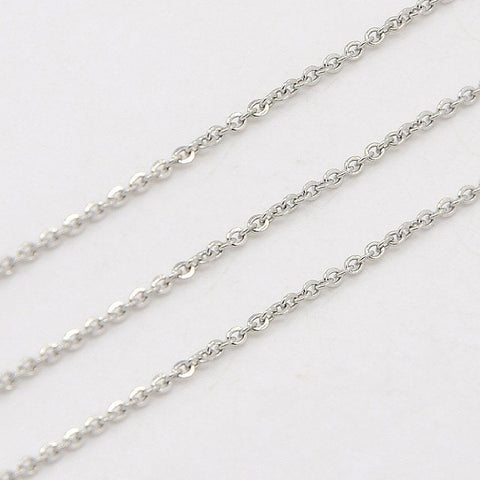 BeadsBalzar Beads & Crafts (SC4653) 304 Stainless Steel Cross Chains, Decorative Rolo Chains (2 METS)