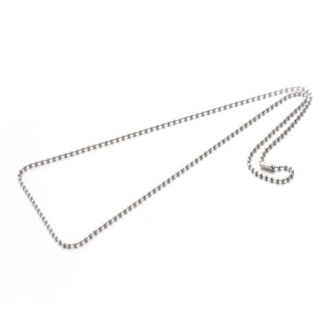 BeadsBalzar Beads & Crafts (SC4733) 304 Stainless Steel Ball Chain Necklace