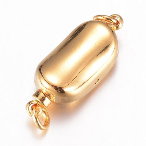 BeadsBalzar Beads & Crafts (SC5359) 304 Stainless Steel Box Clasps, Golden 20MM