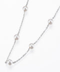 BeadsBalzar Beads & Crafts (SC6478A) 304 Stainless Steel Pendant Necklaces, with Acrylic Pearl  45cm