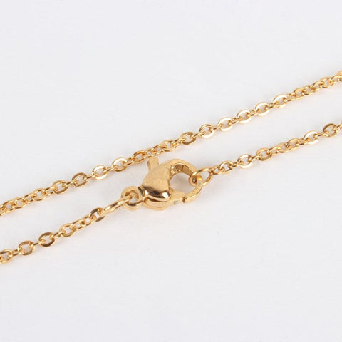 BeadsBalzar Beads & Crafts (SC6562A) 304 Stainless Steel Cable Chain Necklace Makings, (60.5cm)
