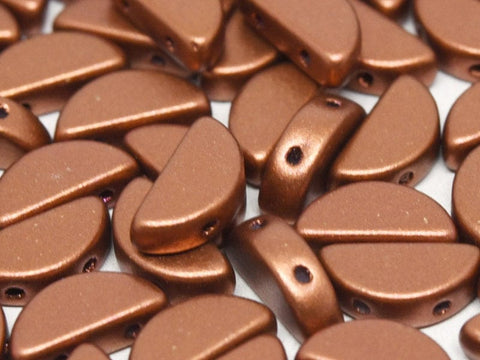 BeadsBalzar Beads & Crafts (SCB-01750) SEMI CIRCLE BEADS 5 X 10 MM COPPER