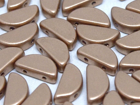 BeadsBalzar Beads & Crafts (SCB-01770) SEMI CIRCLE BEADS 5 X 10 MM VINTAGE COPPER