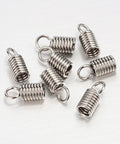 BeadsBalzar Beads & Crafts (SE4625) 304 Stainless Steel Terminators, Cord Coil Hole 3MM (20 PCS)