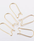 BeadsBalzar Beads & Crafts (SE5750) 304 Stainless Steel Earring Hooks, Golden  20mm long (4 PCS)