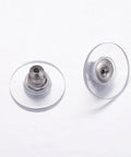 BeadsBalzar Beads & Crafts (SE7057) 304 Stainless Steel Ear Nuts, 11.5MM HOLE1MM (20 PCS)