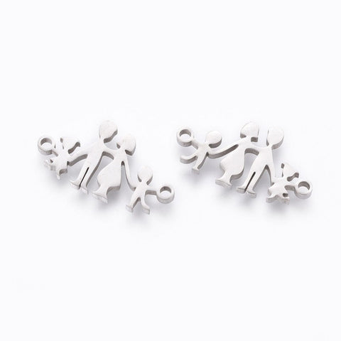 BeadsBalzar Beads & Crafts (SF6908B) 304 Stainless Steel Links, Family 11X20MM (2 PCS)
