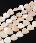 BeadsBalzar Beads & Crafts (SH4380) Shell Hearts 15mm