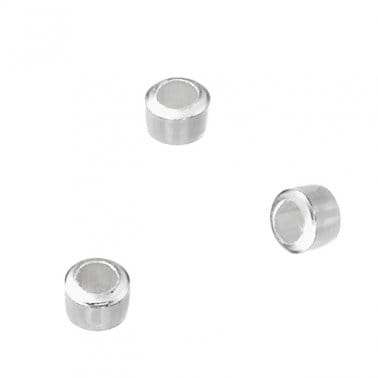 BeadsBalzar Beads & Crafts SILVER 925 (925-SB77-S) (925-SB77-X) SILVER 925 2,5X1,6MM SMOOTH TUBE BEADS (XXX GMS/+- 20 PCS)