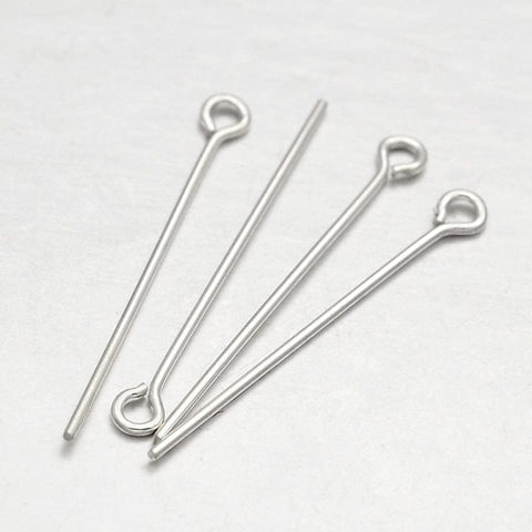 BeadsBalzar Beads & Crafts Silver 925 Headpins (SS3519)