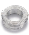 BeadsBalzar Beads & Crafts SILVER (AW7832-01) (AW7832-14) Aluminum Wire, Flexible Craft Wire, 1.5mm (15 Gauge); 100m/500g