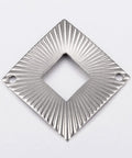 BeadsBalzar Beads & Crafts (SL5246) 304 Stainless Steel Links, Rhombus, Stainless Steel 35MM (2 PCS)
