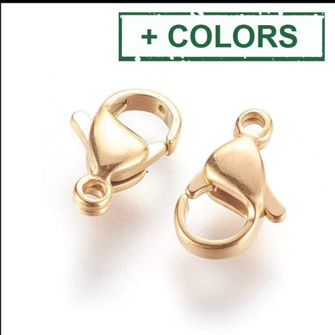 BeadsBalzar Beads & Crafts (SL7960-X) 304 Stainless Steel Lobster Claw Clasps,(6 PCS)