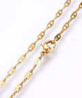 BeadsBalzar Beads & Crafts (SN6131A) 304 Stainless Steel Mariner Link Chain Necklaces, Golden (50cm)