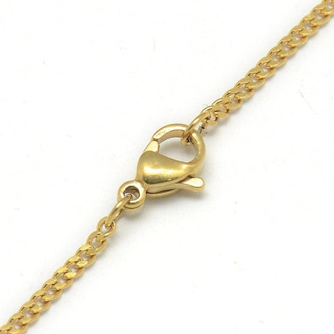BeadsBalzar Beads & Crafts (SS4584) 304 STAINLESS STEEL NECKLACE CHAIN GOLDEN 50,5 CM