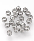 BeadsBalzar Beads & Crafts (SS5077) 304 Stainless Steel Spacer Beads, Rondelle, 3mm (+/- 50PCS)