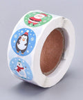 BeadsBalzar Beads & Crafts (ST7010A) Christmas Roll Stickers, 8 Different Designs (500PCS/ROLL)