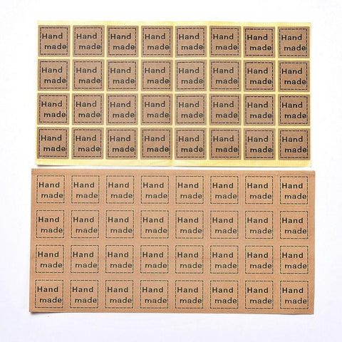 BeadsBalzar Beads & Crafts (ST7035A) Label Paster Picture Stickers, with Word Hand Made (5 SHEETS)