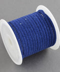BeadsBalzar Beads & Crafts Suede 3mm 5m roll Blue (SU2-55)