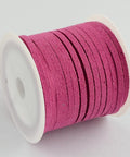 BeadsBalzar Beads & Crafts Suede 3mm 5m roll Violet red (SU2-54)