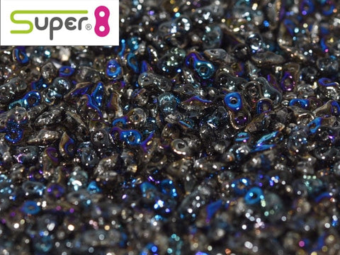 BeadsBalzar Beads & Crafts Super 8 beads (S8-22201) Azuro