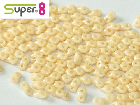 BeadsBalzar Beads & Crafts SUPER8® ALABASTER CHAMPAGNE LUSTER (S8-14413)