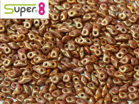 BeadsBalzar Beads & Crafts SUPER8® ALABASTER GOLD LUSTER (S8-14497)