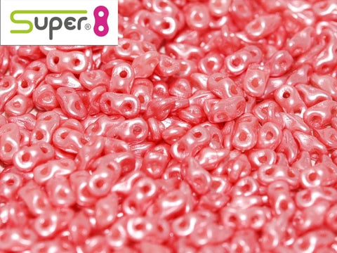 BeadsBalzar Beads & Crafts SUPER8® ALABASTER PASTEL LT.CORAL (S8-25007)