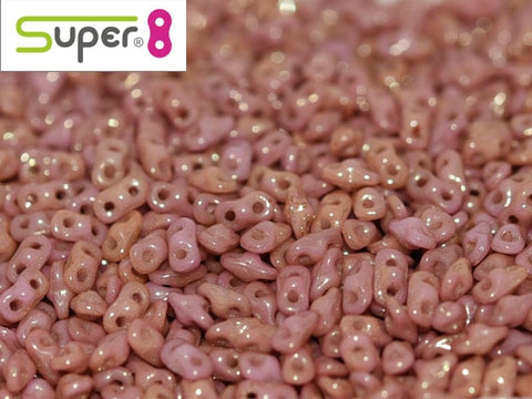 BeadsBalzar Beads & Crafts SUPER8® ALABASTER RED LUSTER (S8-14495)