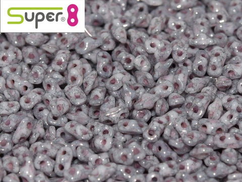 BeadsBalzar Beads & Crafts SUPER8® ALABASTER TERACOTA COPPER (S8-15435)