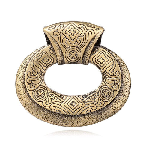 BeadsBalzar Beads & Crafts (TB6000) Alloy Oval Pendants, Antique Bronze Size: about 45mm wide, 41mm long (2 PCS)