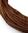 BeadsBalzar Beads & Crafts (TC4320B) Polyester Cord, with Cotton Cords inside, SaddleBrown 8MM