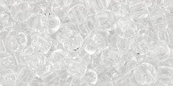 BeadsBalzar Beads & Crafts (TR-06-1-250G) TOHO - Round 6/0 : Transparent Crystal (250 GMS)