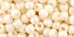 BeadsBalzar Beads & Crafts (TR-06-123) TOHO Round 6/0 : Opaque-Lustered Lt Beige (25 GMS)