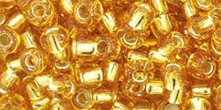 BeadsBalzar Beads & Crafts (TR-06-22B) TOHO Round 6/0 : Silver-Lined Med Topaz (25 GMS)