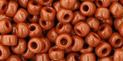 BeadsBalzar Beads & Crafts (TR-06-46L) TOHO - Round 6/0 : Opaque Terra Cotta (25 GMS)
