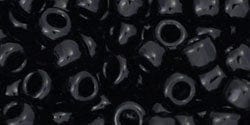BeadsBalzar Beads & Crafts (TR-06-49-250G) TOHO - Round 6/0 : Opaque Jet (250 GMS)