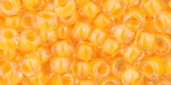 BeadsBalzar Beads & Crafts (TR-06-801) TOHO Round 6/0 : Luminous Neon Tangerine (25GMS)