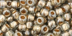 BeadsBalzar Beads & Crafts (TR-06-993) TOHO - Round 6/0 : Gold-Lined Black Diamond (25 GMS)