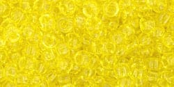 BeadsBalzar Beads & Crafts (TR-08-12) TOHO - Round 8/0 : Transparent Lemon (25 GMS)