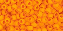 BeadsBalzar Beads & Crafts (TR-08-42DF) TOHO - Round 8/0 : Opaque-Frosted Cantelope (25 GMS)