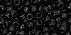 BeadsBalzar Beads & Crafts (TR-08-49-250G) TOHO - Round 8/0 : Opaque Jet (250 GMS)