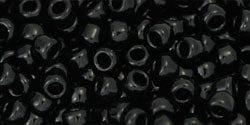 BeadsBalzar Beads & Crafts (TR-08-49) TOHO - Round 8/0 : Opaque Jet (25 GMS)