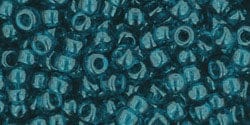 BeadsBalzar Beads & Crafts (TR-08-7BD) TOHO - Round 8/0 : Transparent Capri Blue (25 GMS)