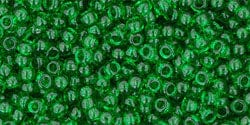 BeadsBalzar Beads & Crafts (TR-11-7B) TOHO - Round 11/0 : Transparent Grass Green (25 GMS)