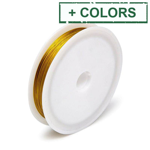 BeadsBalzar Beads & Crafts (TT6846X) Tiger Tail Wire, Nylon-coated Stainless Steel.45mm in diameter (50M)