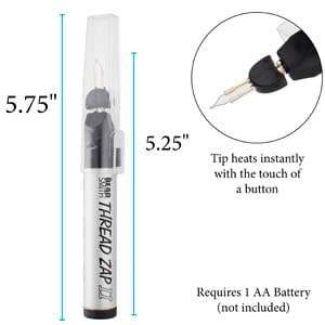 BeadsBalzar Beads & Crafts (TZ1300) THREAD ZAP II BATTERY OPERATED 1200V (1 PC)