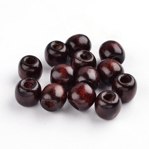 BeadsBalzar Beads & Crafts (WB4413) Wood Beads 12mm (50 Pieces)