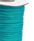 BeadsBalzar Beads & Crafts (WC-A141) DARK TURQUOISE (WC-X) Korean Waxed Polyester Cord, 1mm (85yards/roll)
