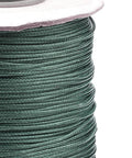 BeadsBalzar Beads & Crafts (WC-A157) DARK SLATE GREY (WC-X) Korean Waxed Polyester Cord, 1mm (85yards/roll)